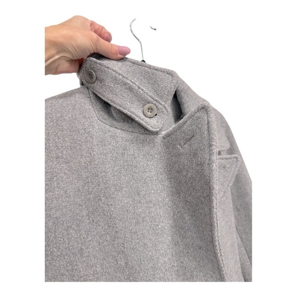 J. Crew Stadium Cloth Nello Gori Pea Coat Double Breasted Gold Buttons size 6 T - Picture 14 of 14